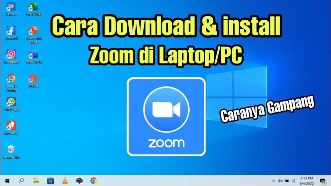 Cara Download & install Aplikasi Zoom di Laptop