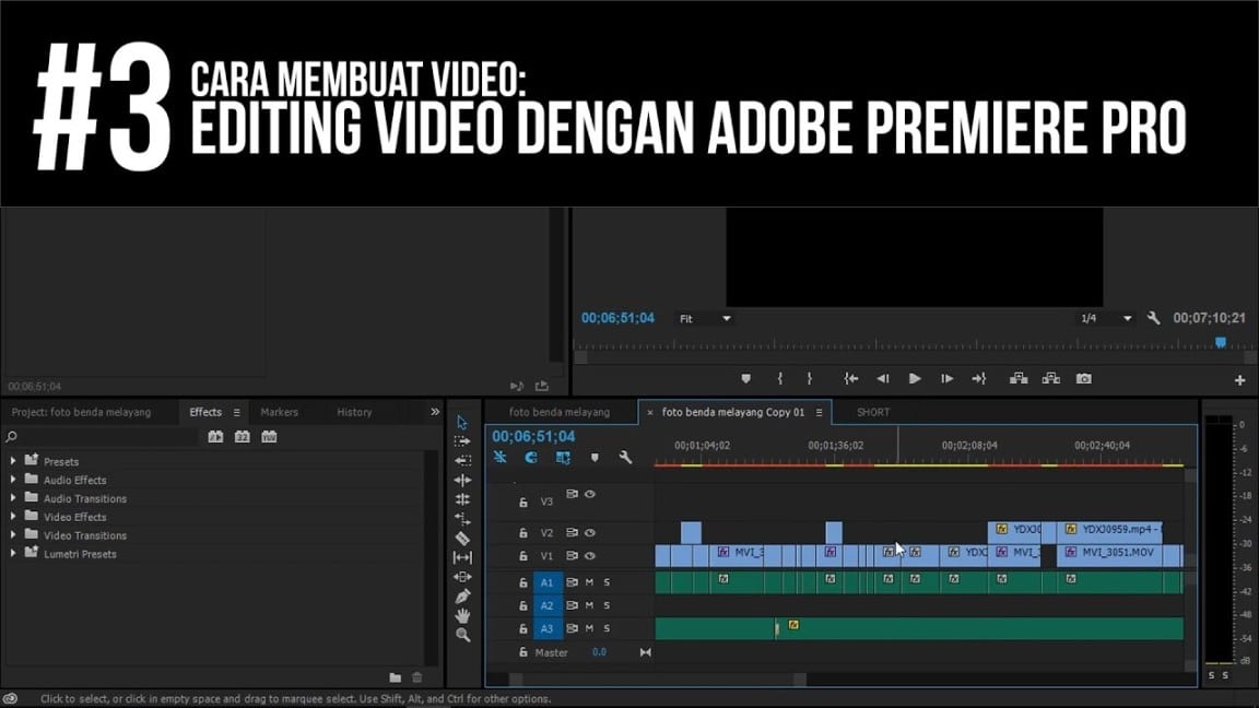 Cara Membuat Video: Editing Video Dengan Adobe Premiere Pro #
