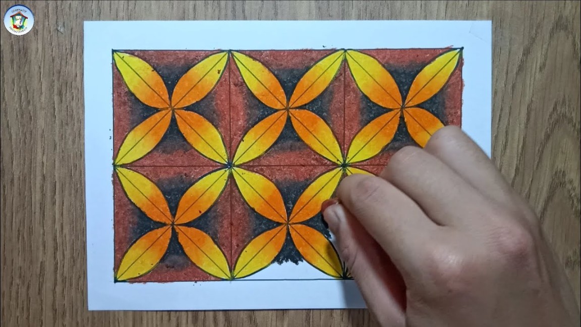 Cara Menggambar Batik Kawung yang Mudah dan Bagus