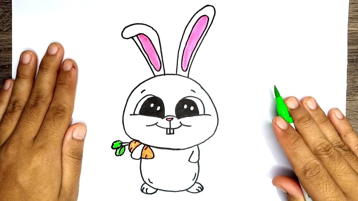 Cara Menggambar Kelinci  How To Draw A Rabbit