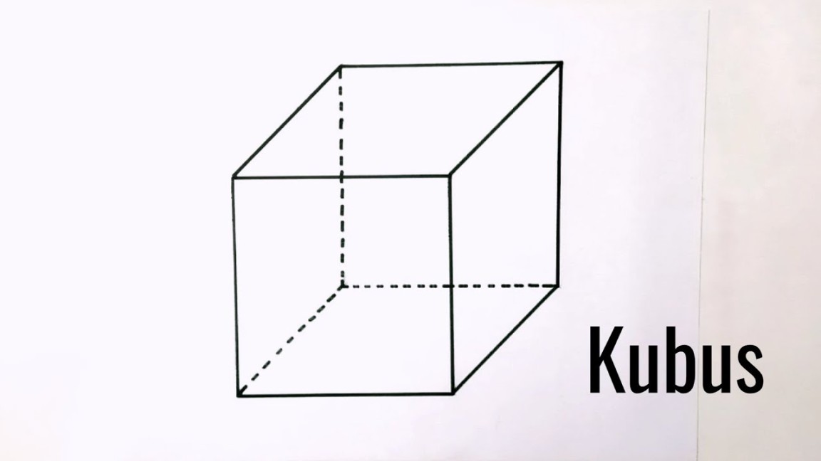 Cara menggambar kubus