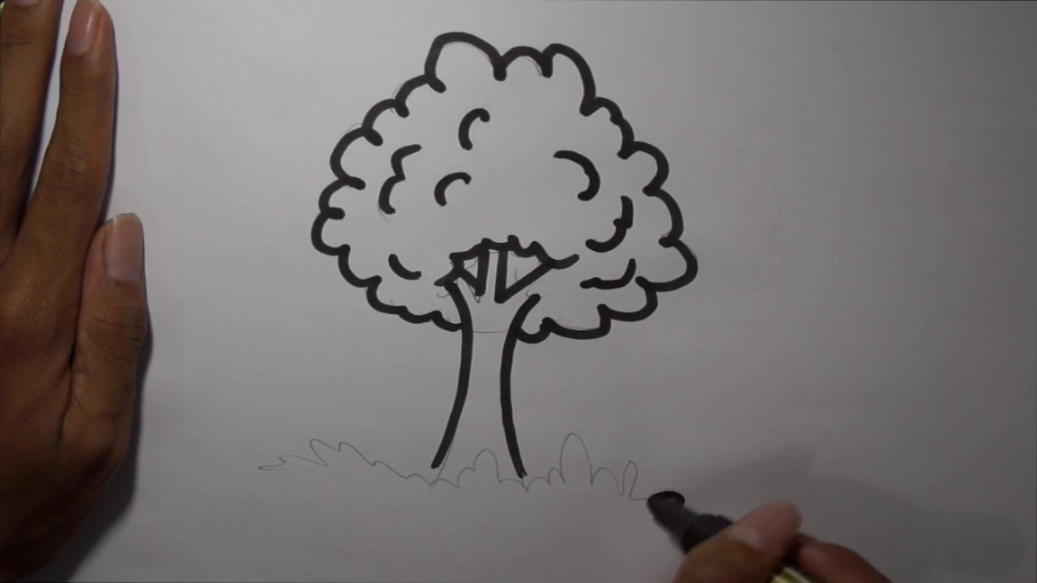 Cara Menggambar Pohon untuk pemula