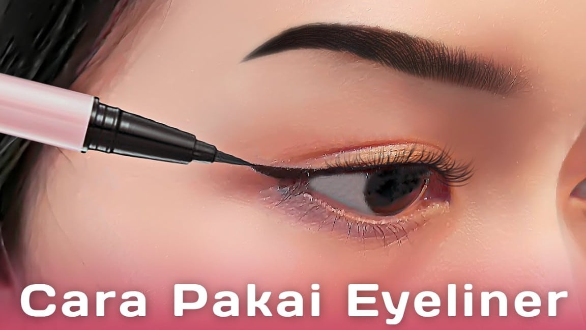 Cara Pakai Eyeliner Simple Untuk Pemula - Review Pink Flash