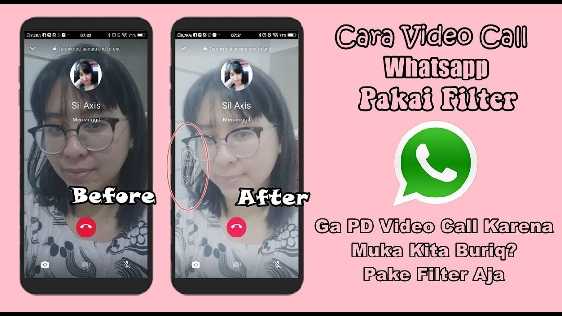 Cara Video Call Whatsapp Pakai Filter