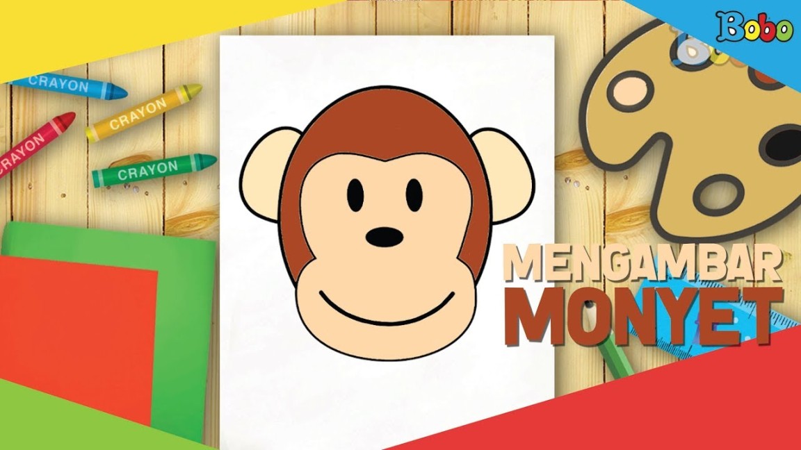 How To Draw - Cara Menggambar Monyet - Belajar Menggambar