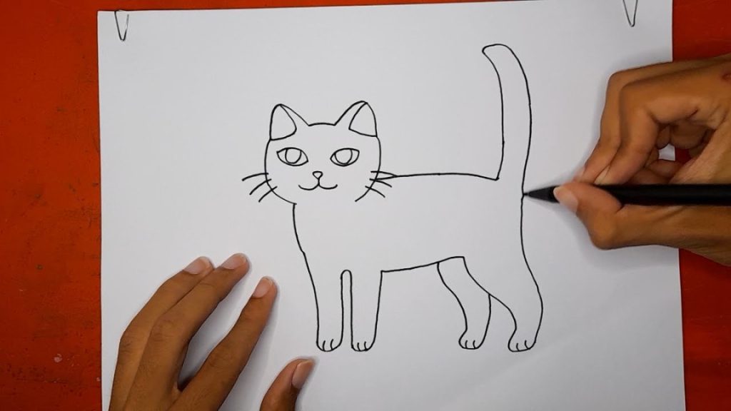 Cara Mudah Menggambar Kucing Untuk Pemula